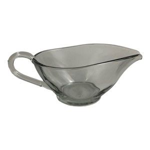 Anchor Hocking Clear Glass Gravy Boat Bowl With Handle - Made in the USA